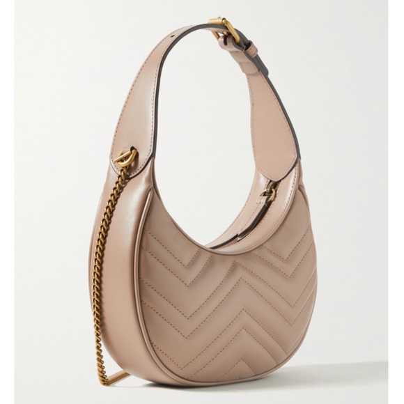 GUCCI Marmont mini quilted leather hobo shoulder bag crossbody bag - Picture 4 of 6